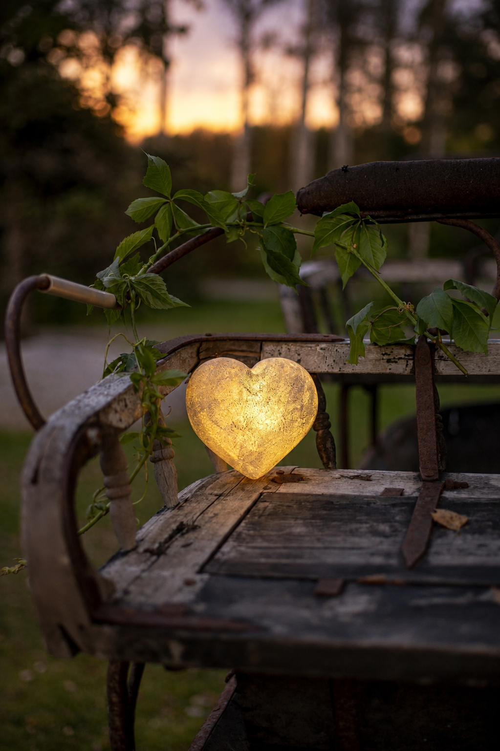 LED Grave Light - Heart - 11
