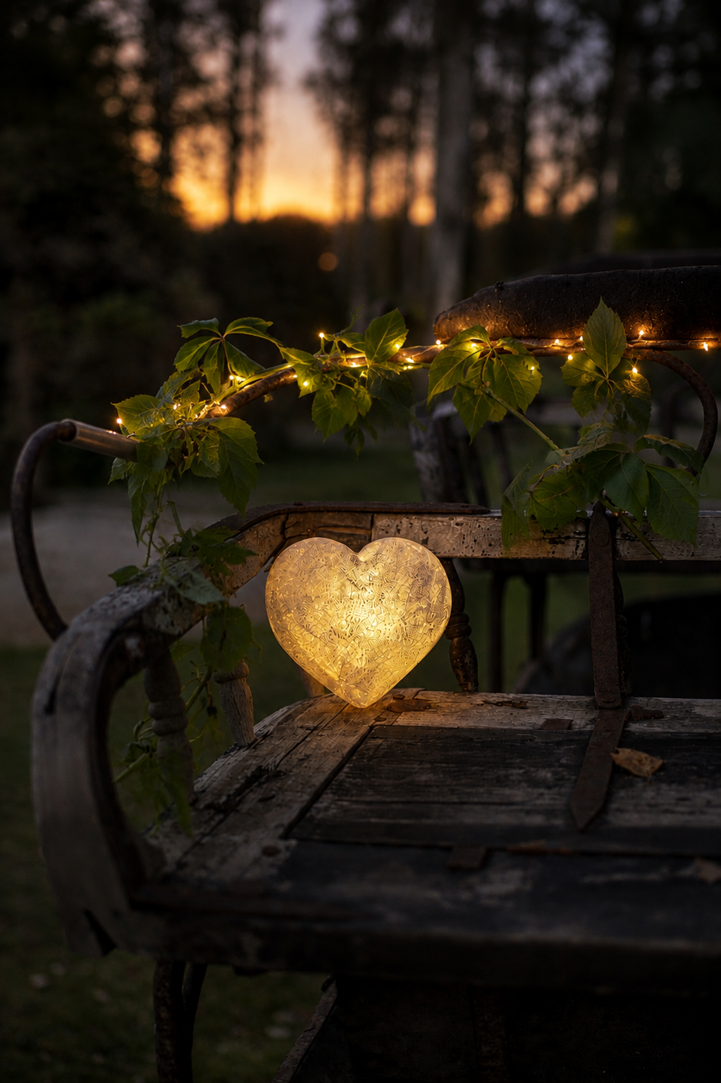 LED Grave Light - Heart - 3