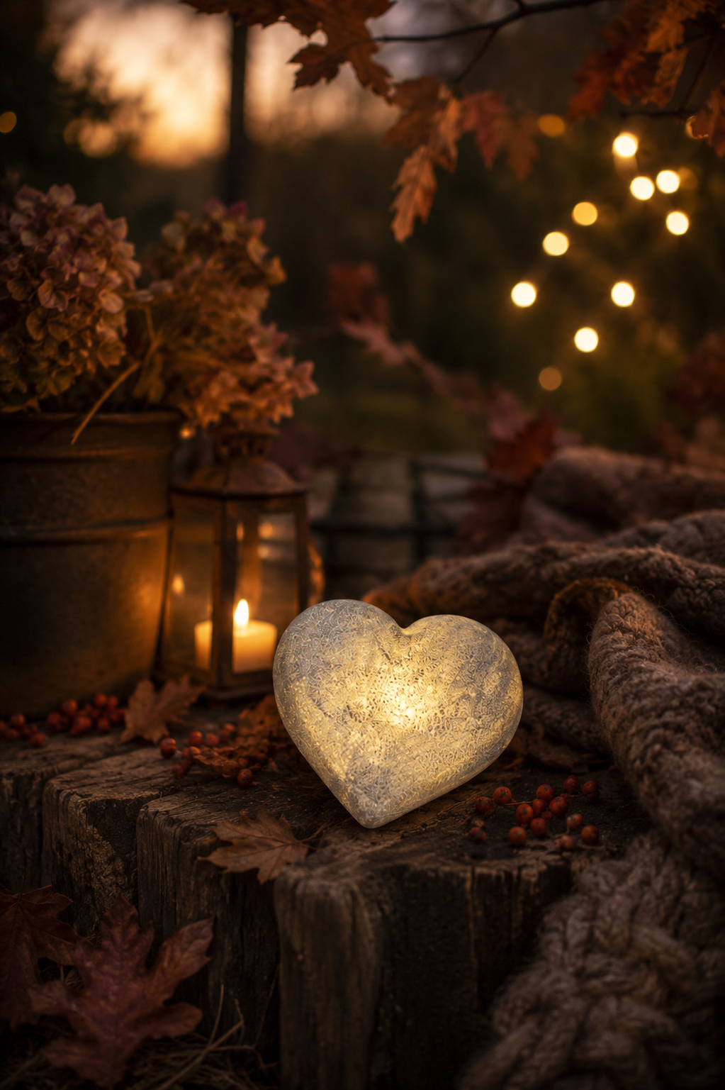 LED Grave Light - Heart - 2