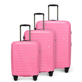 Hårda resväskor - AIRBOX AZ18 3-set 75/65/55 Metallic Pink