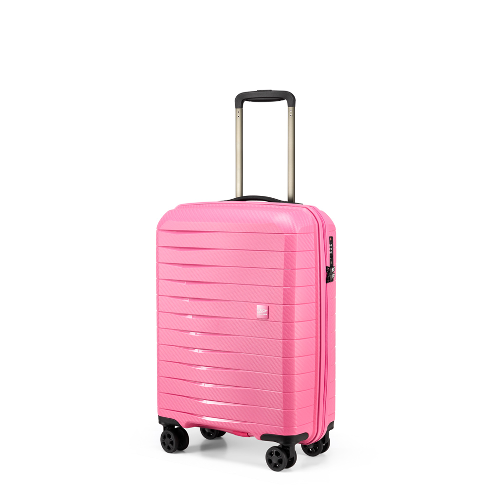Hård kabinväska - AIRBOX AZ18 55 Metallic Pink