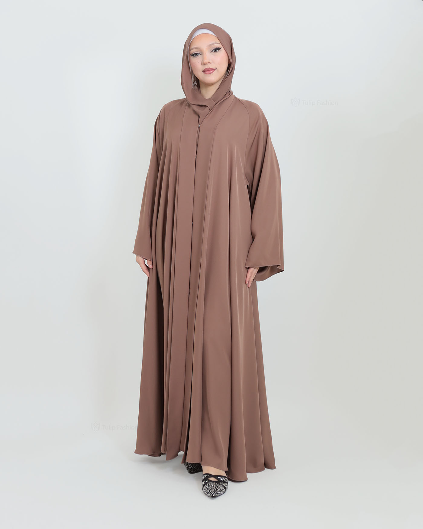 Butterfly Abaya with matching Hijab - Mauve
