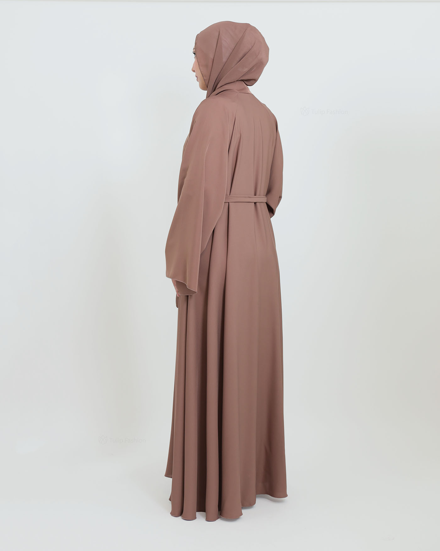 Butterfly Abaya with matching Hijab - Mauve - 10