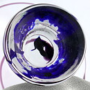 Vicke Lindstrand (1950s) Unique Abstrakta Bowl with Colorful Decor 13 cm