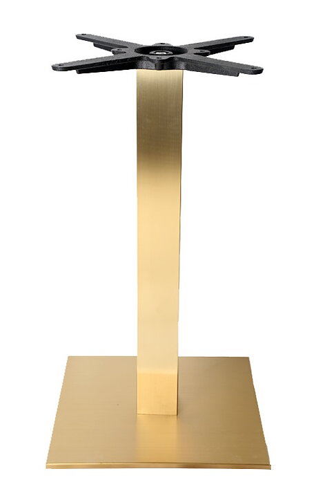 Bordsstativ Flat Kvadrat, borstat guld