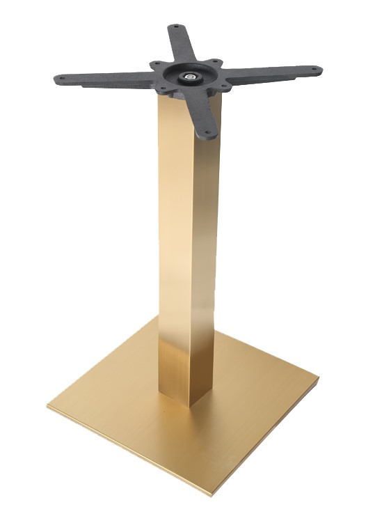 Bordsstativ Flat Kvadrat, borstat guld - 2