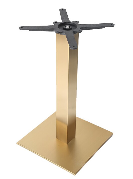 Bordsstativ Flat Kvadrat, borstat guld