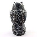Black/White/Clear Owl from Reijmyre 14 cm (1960s) 
