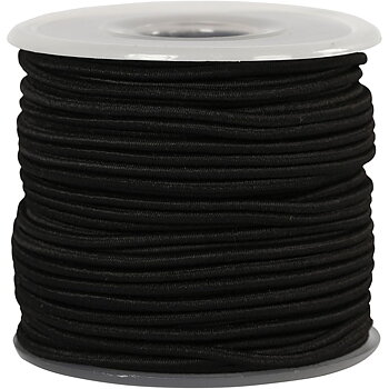 Elastisk smyckestråd  tjocklek 2 mm, vit 25 m
