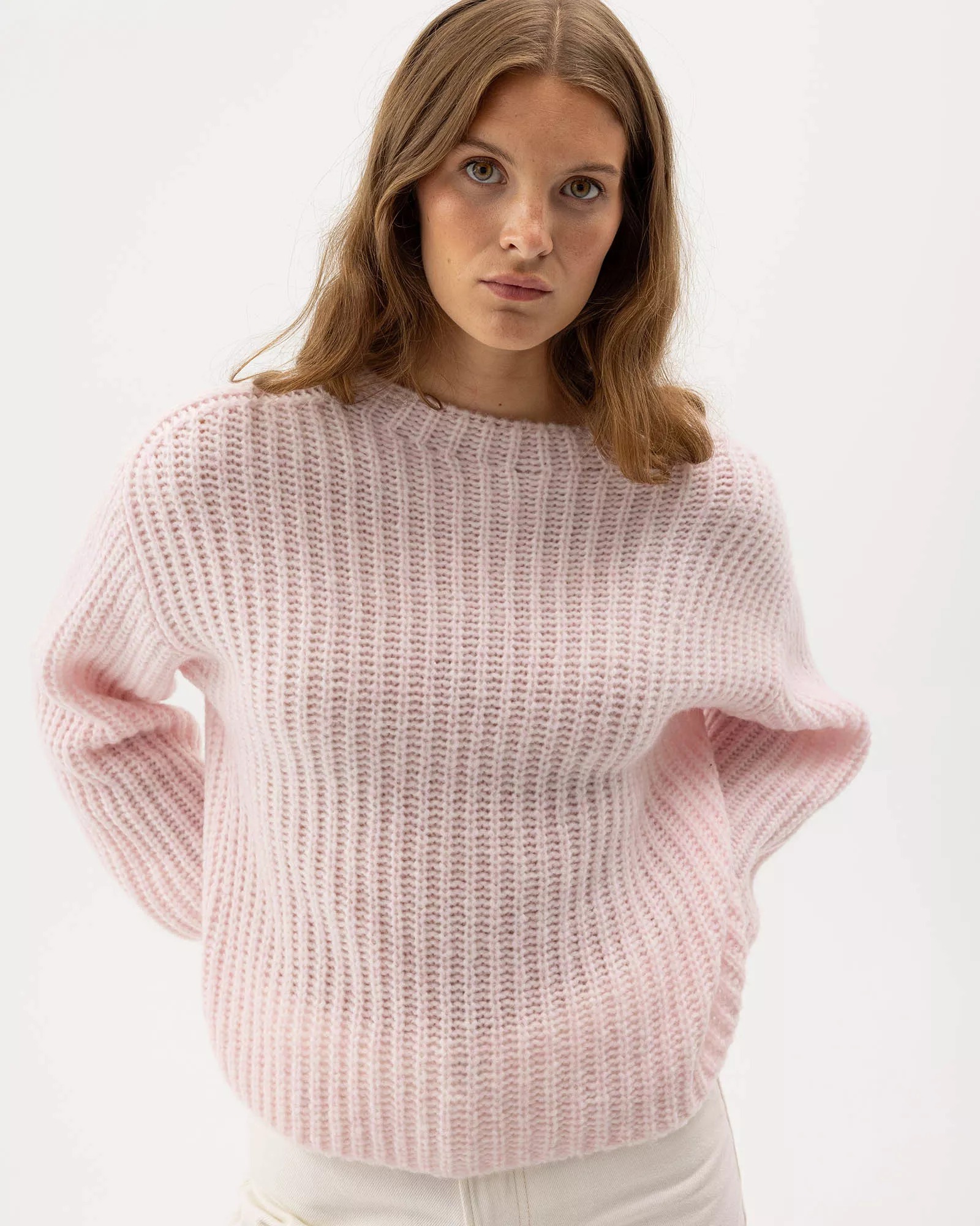Cajsa Sweater - Pale Pink - Holebrook - 3