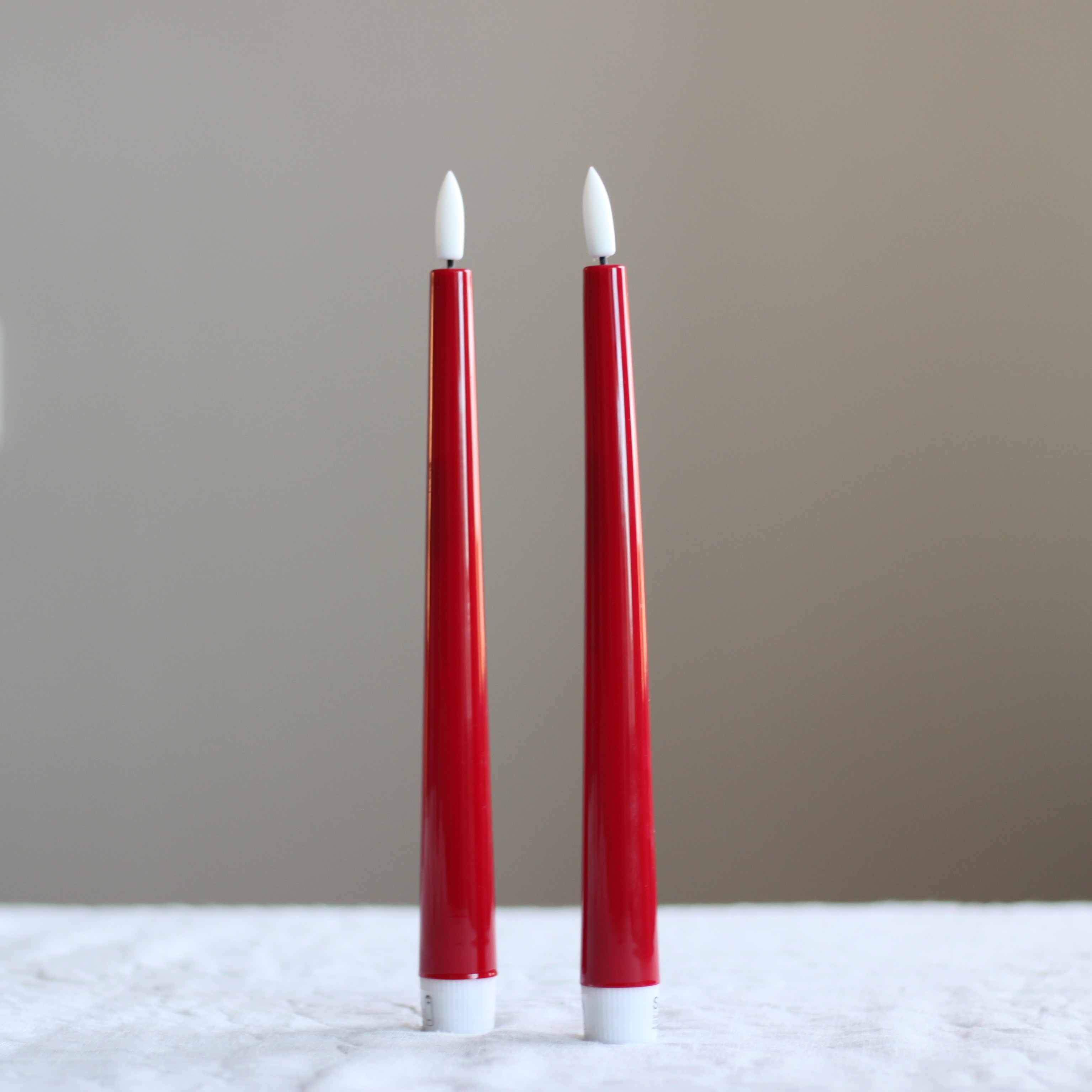 2-pack batteriljus "red shiny"
