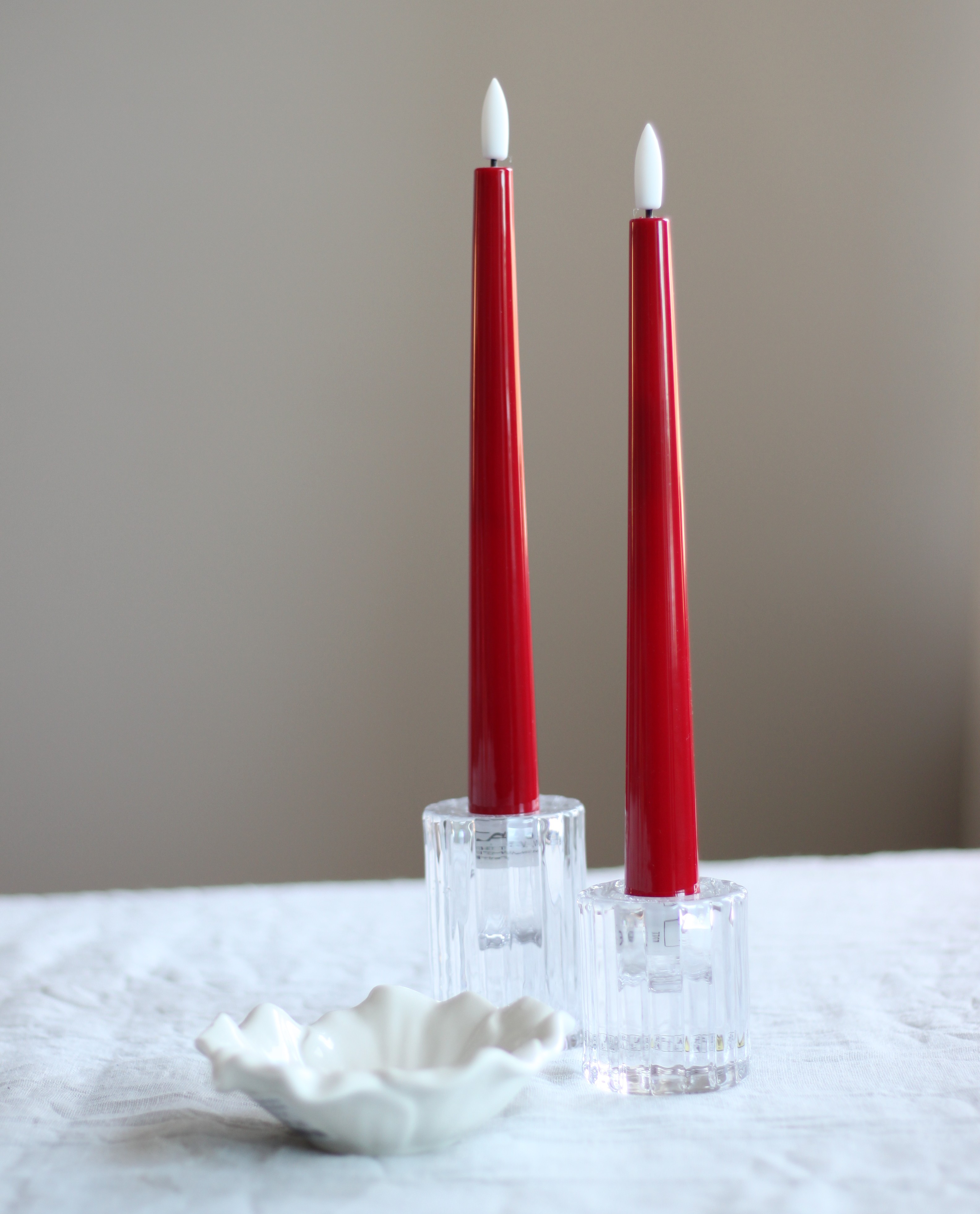 2-pack batteriljus "red shiny" - 2