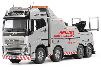 Tamiya 47528 1/14 R/C Volvo FH16 750 8x4 Tow Truck (Silver Edition)