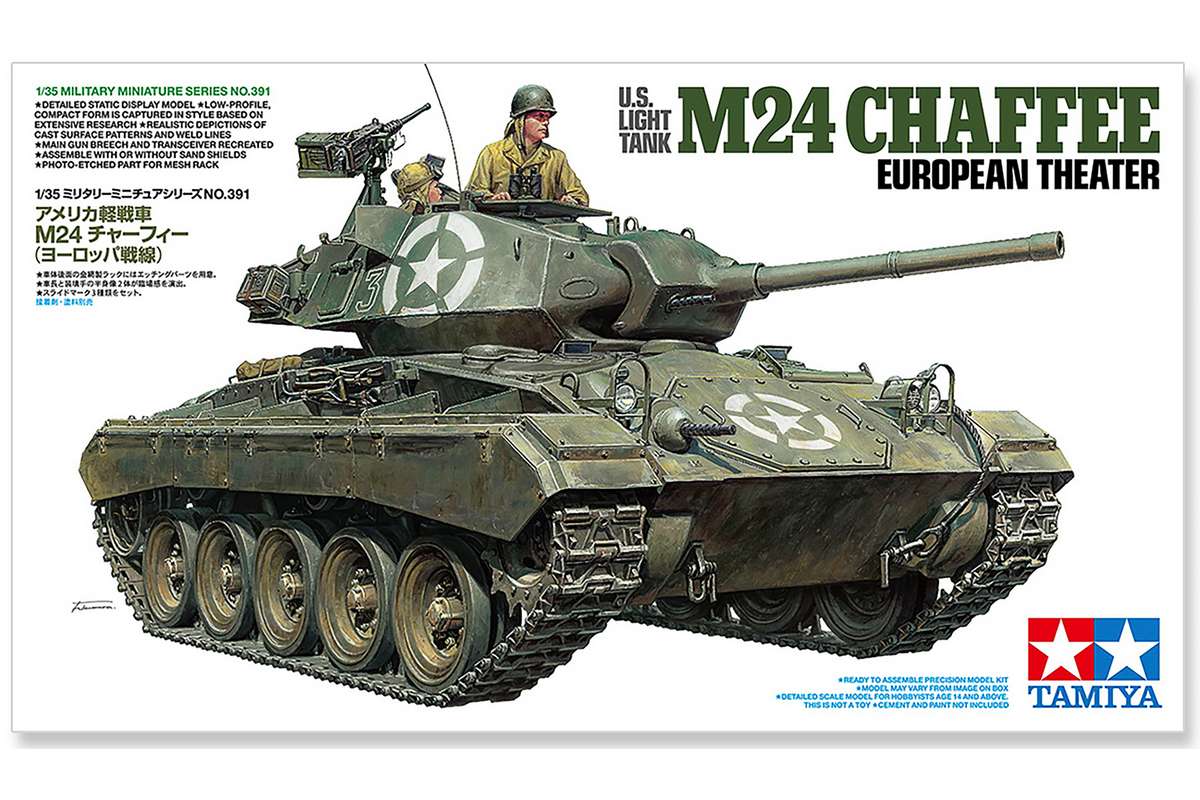 Tamiya 35391 1/35 U.S. Light Tank M24 Chaffee European Theater - 2