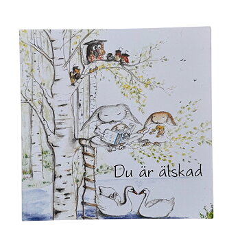  Maja Gullstrand - Dubbelvikt Kort 12x12 cm - Du är älskad