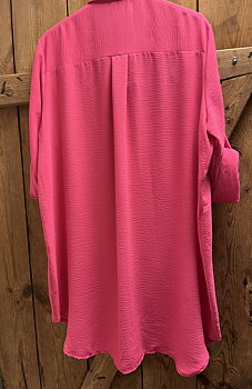 Oversize Blus, Cerise -Caramelle fashion