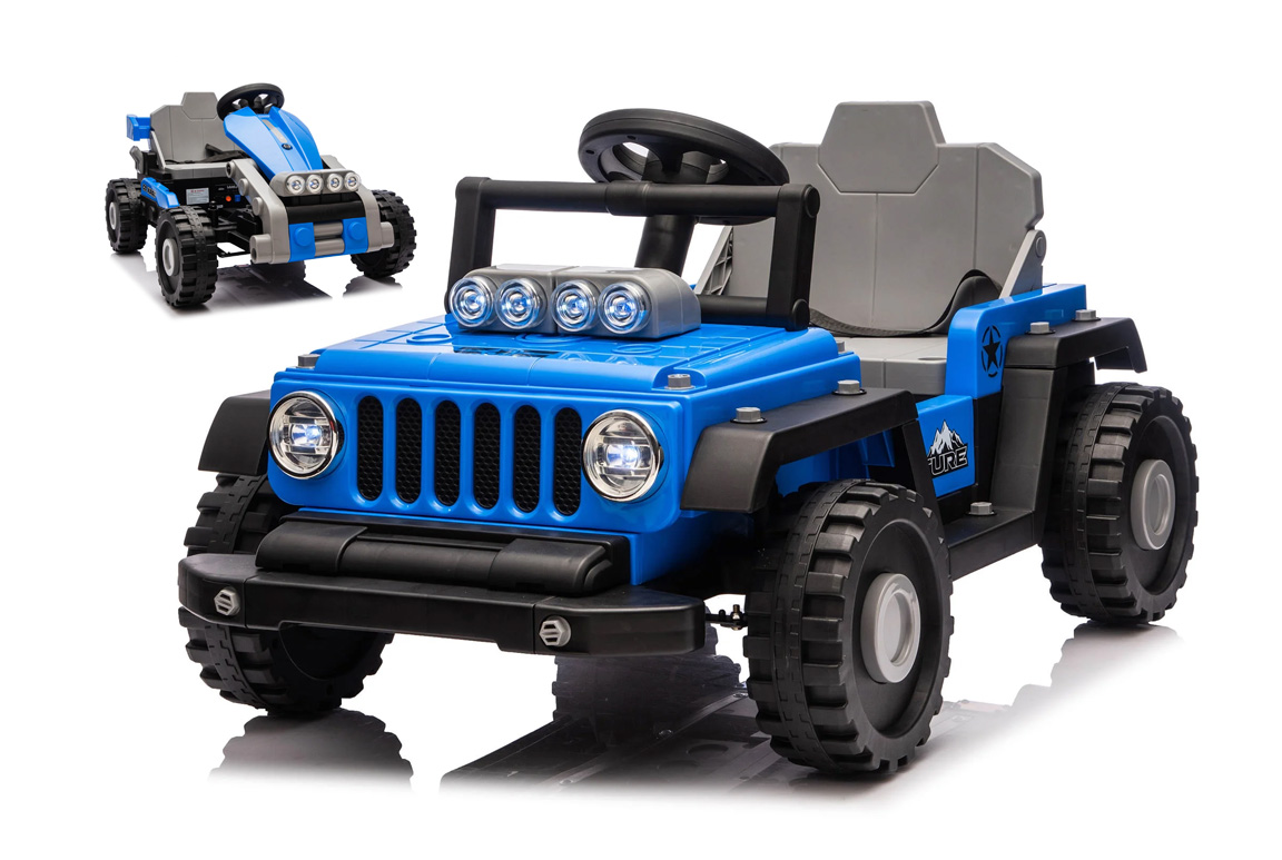 Transformers Ventura 2-i-1 Jeep & Gokart för barn Blå