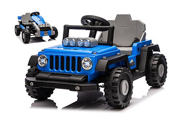 Transformers Ventura 2-i-1 Jeep & Gokart för barn Blå