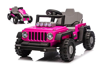 Transformers Ventura 2-i-1 Jeep & Gokart för barn Rosa
