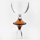 Mona Morales-Schildt (1960s) Brown/Clear Modern Candleholder 17 cm (1)