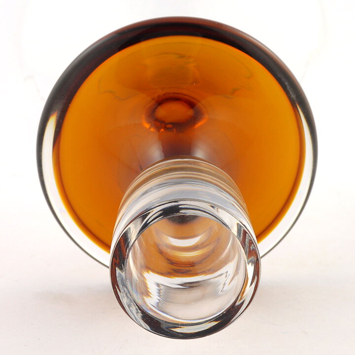 Mona Morales-Schildt (1960s) Brown/Clear Modern Candleholder 17 cm (1)