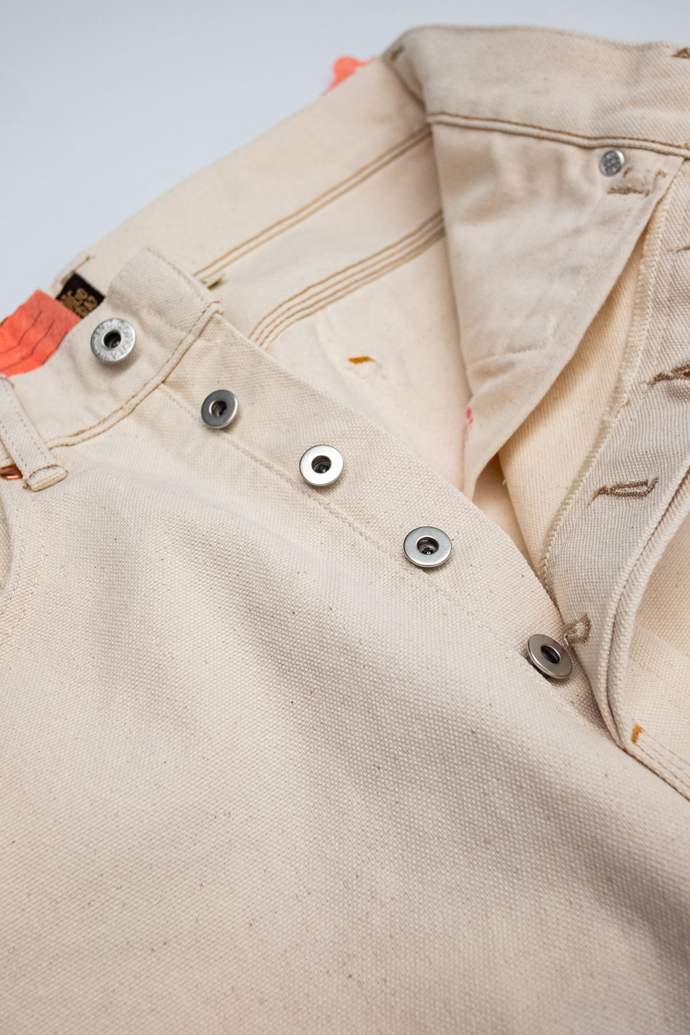 Indigofera - Duke Smithson Canvas Ecru Rinsed 13oz - 5