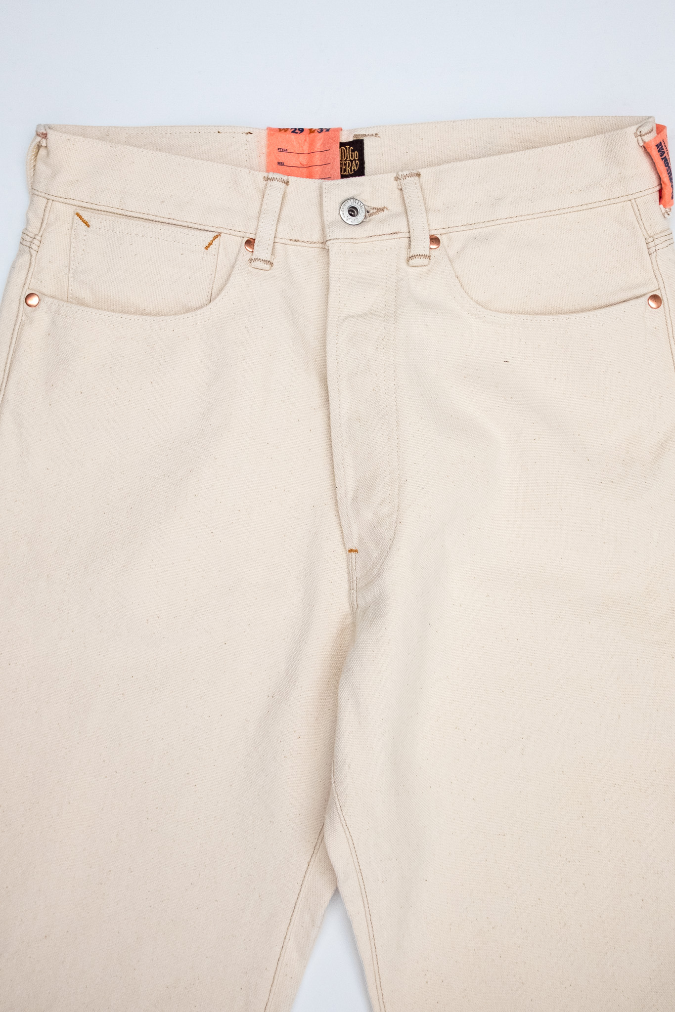Indigofera - Duke Smithson Canvas Ecru Rinsed 13oz - 3