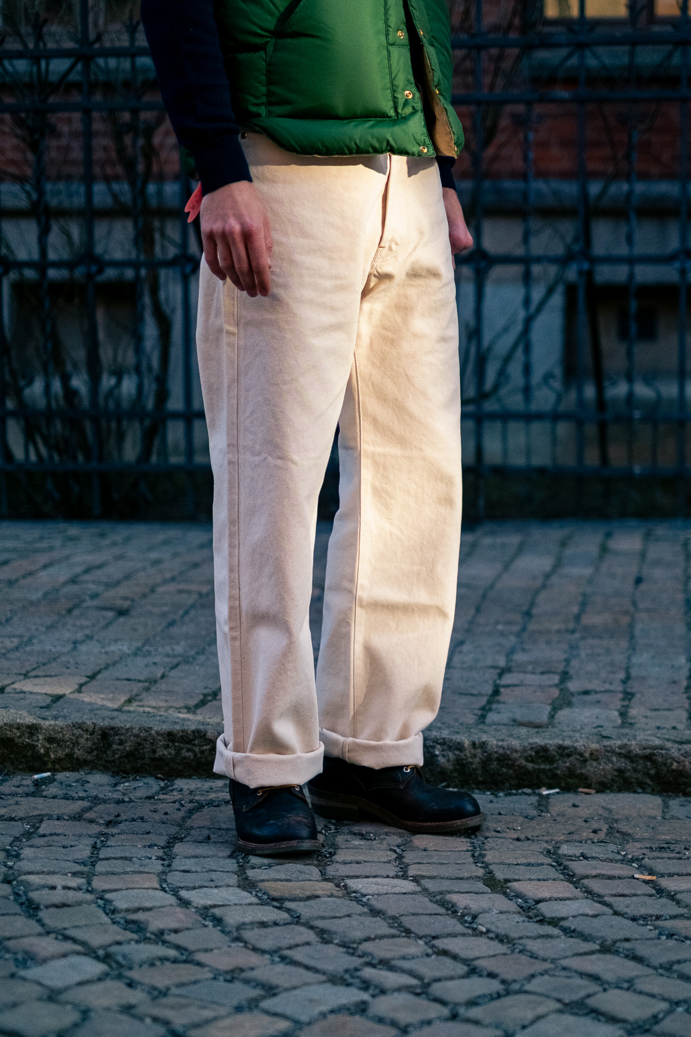 Indigofera - Duke Smithson Canvas Ecru Rinsed 13oz - 11