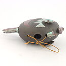 Vera Haij (1960s) Brown Swelling Fish with Colorful Decor 15 cm