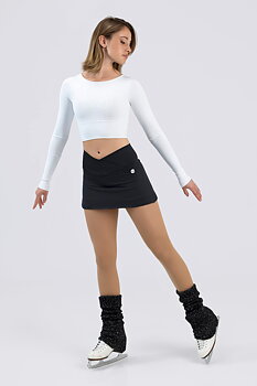 Högmidjad kjol i lykra 