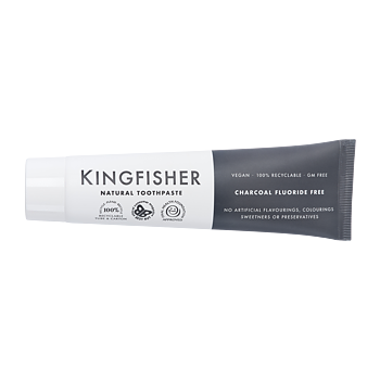 Kingfisher Tandkräm Aktivt Kol Fluorfri 100ml 