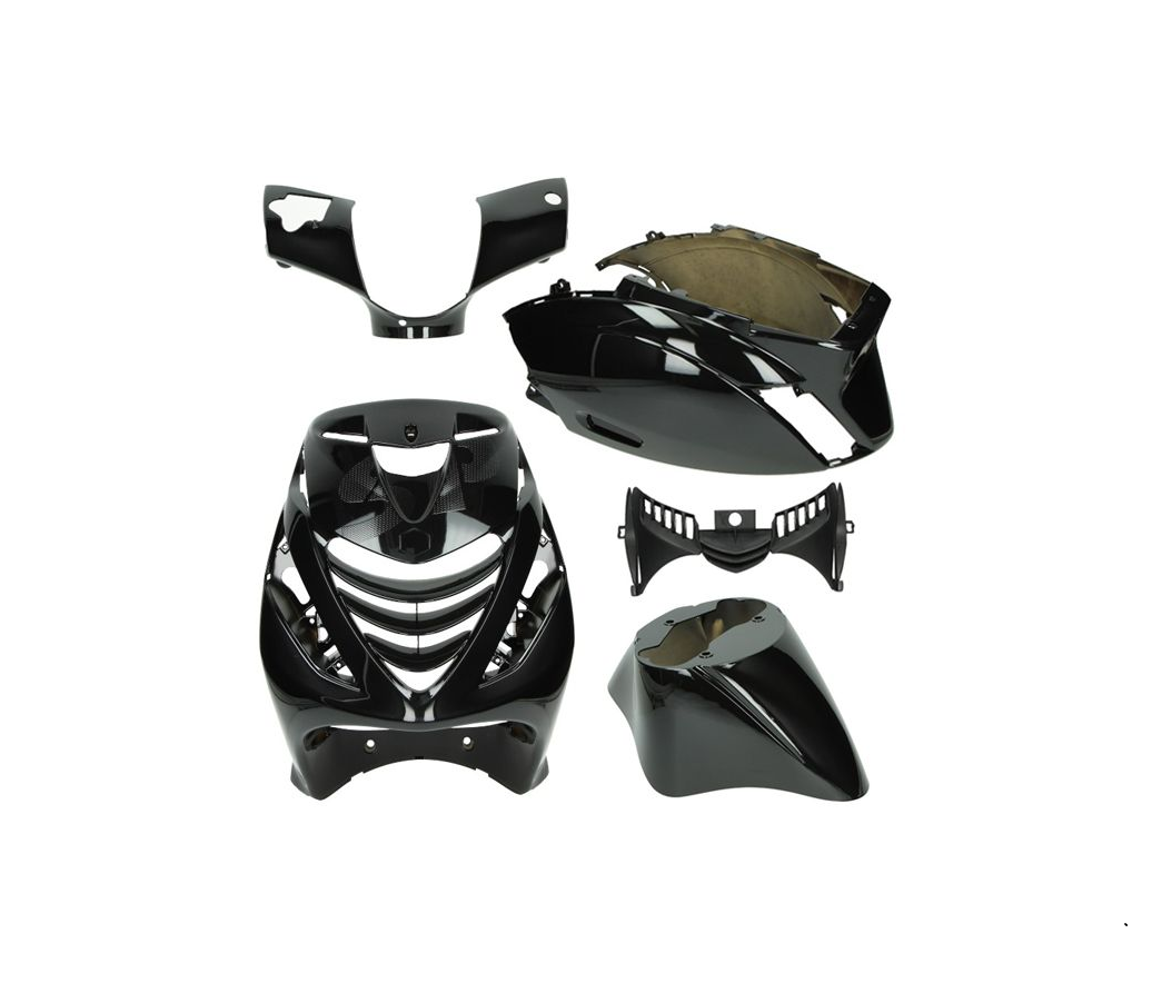 Mantelset 5 Stück Schwarz - ZIP 2010-