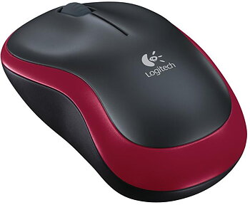 Logitech M185 Trådlös Mus Röd