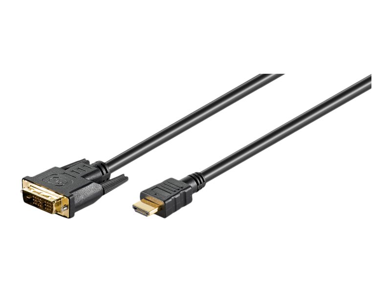 Goobay DVI-D > HDMI 2m Svart