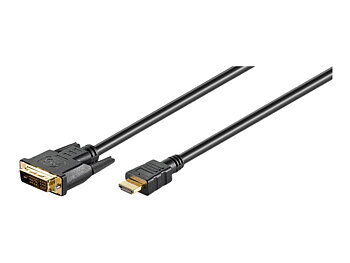 Goobay DVI-D > HDMI 2m Svart