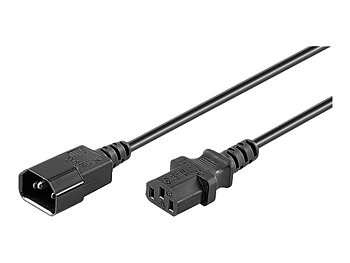 goobay Power IEC 60320 C14 Power IEC 60320 C13 Svart 3m strömförlängningskabel