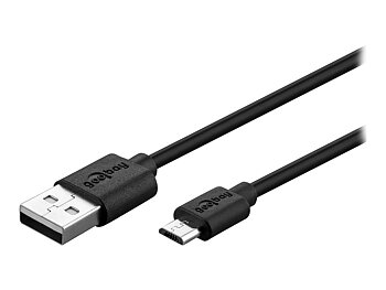 goobay USB-kabel 1m Svart