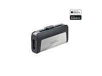 SanDisk Ultra Dual 256GB USB 3.1 / USB-C USB stick Grå Sølv