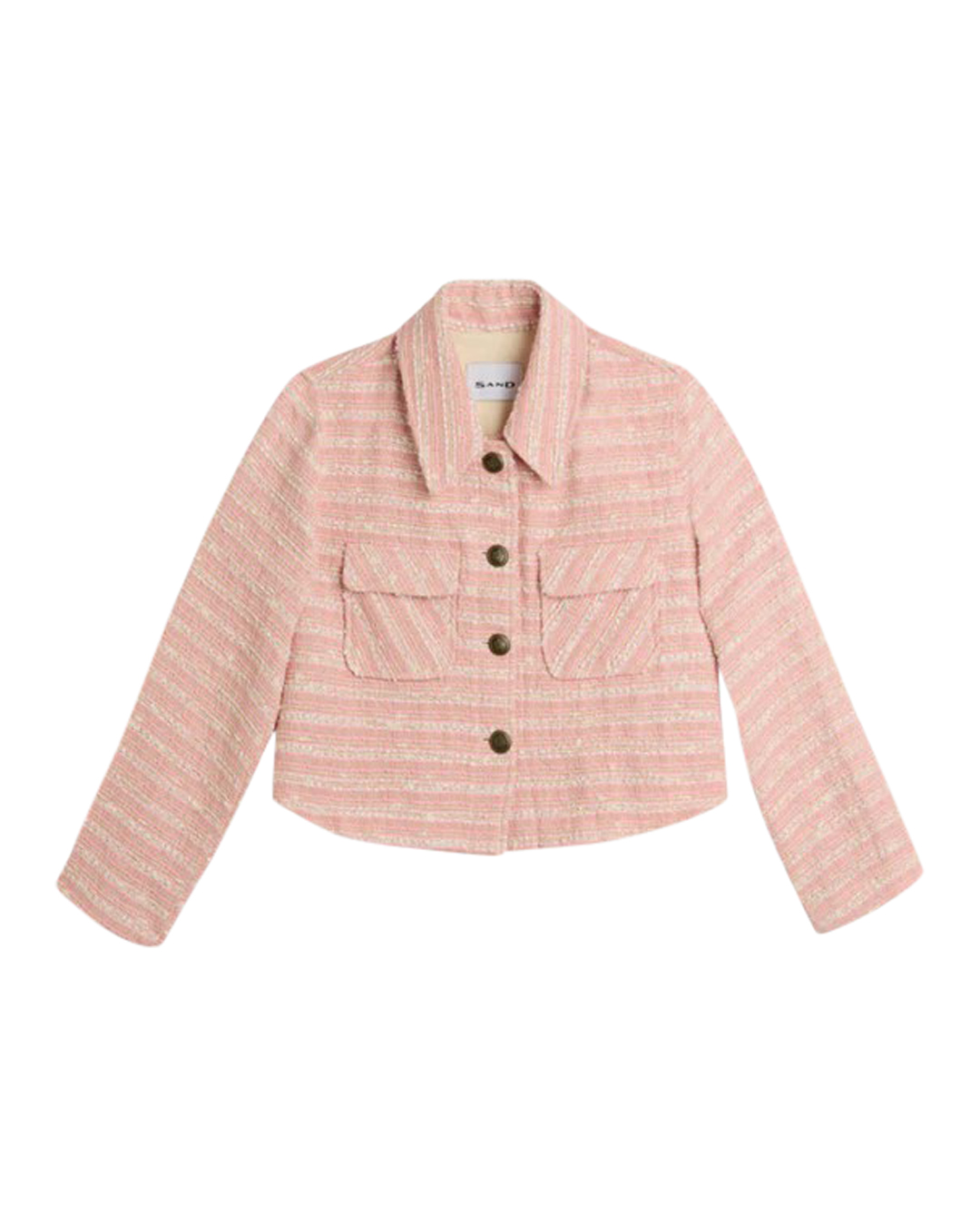 Jacka Jandi N cropped rutig rosa - 5