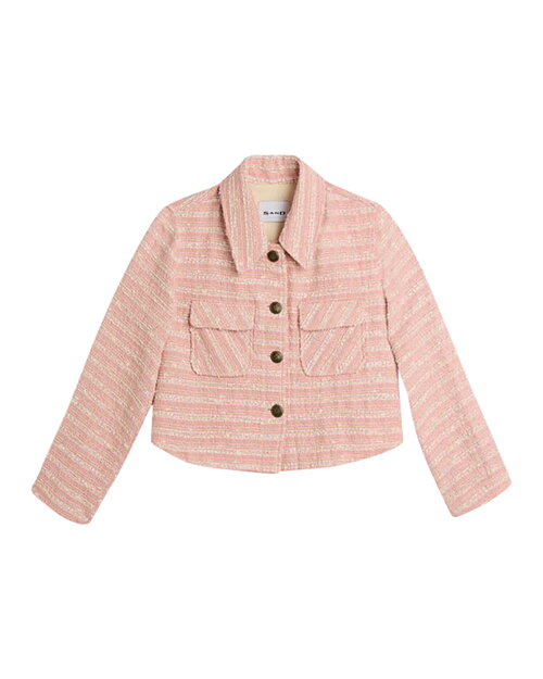 Jacka Jandi N cropped rutig rosa - 5