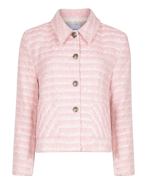 Jacka Jandi N cropped rutig rosa - 2