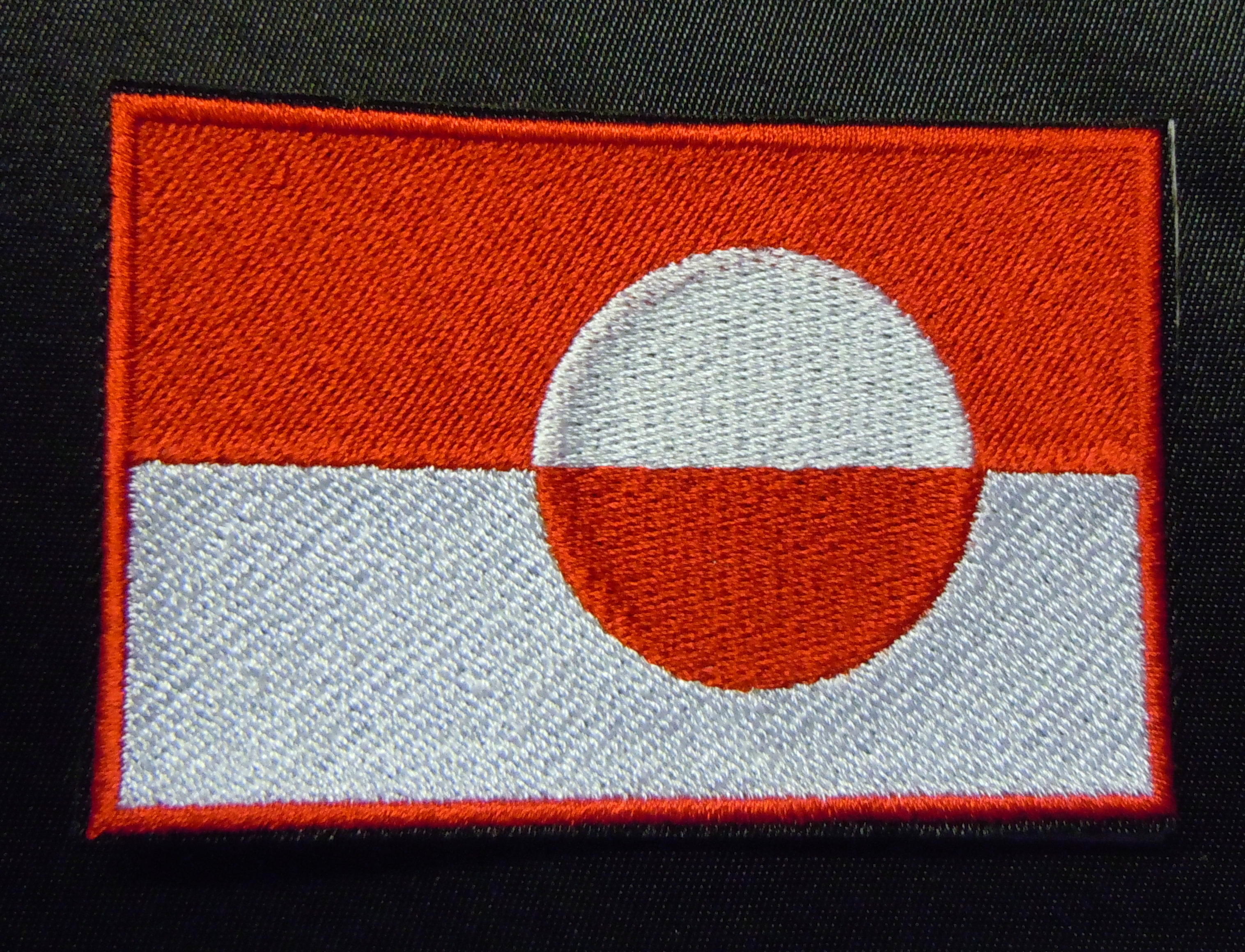 Broderad Flagga Grönland,  Greenland