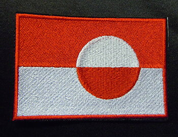 Broderad Flagga Grönland,  Greenland