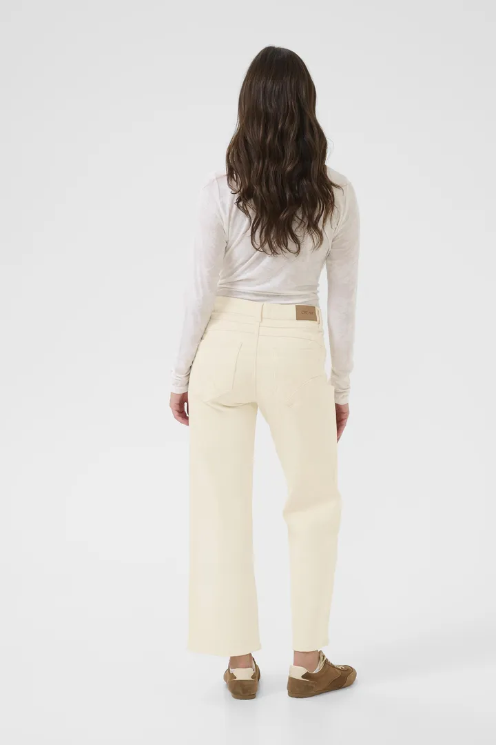 Cream Natalia 7/8 Straight Twill Natural Sand - 5