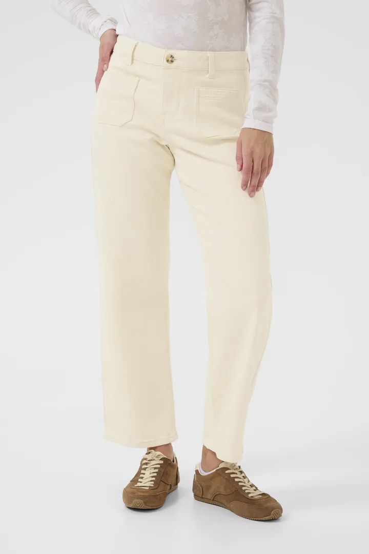 Cream Natalia 7/8 Straight Twill Natural Sand