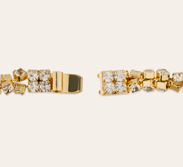 Trevise Strass Armband Guld