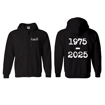 NOICE - ZIP-HOODIE, LOGO 75-25 (WHITE)