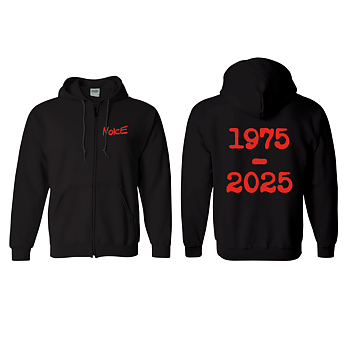 NOICE - ZIP-HOODIE, LOGO 75-25 (RED)