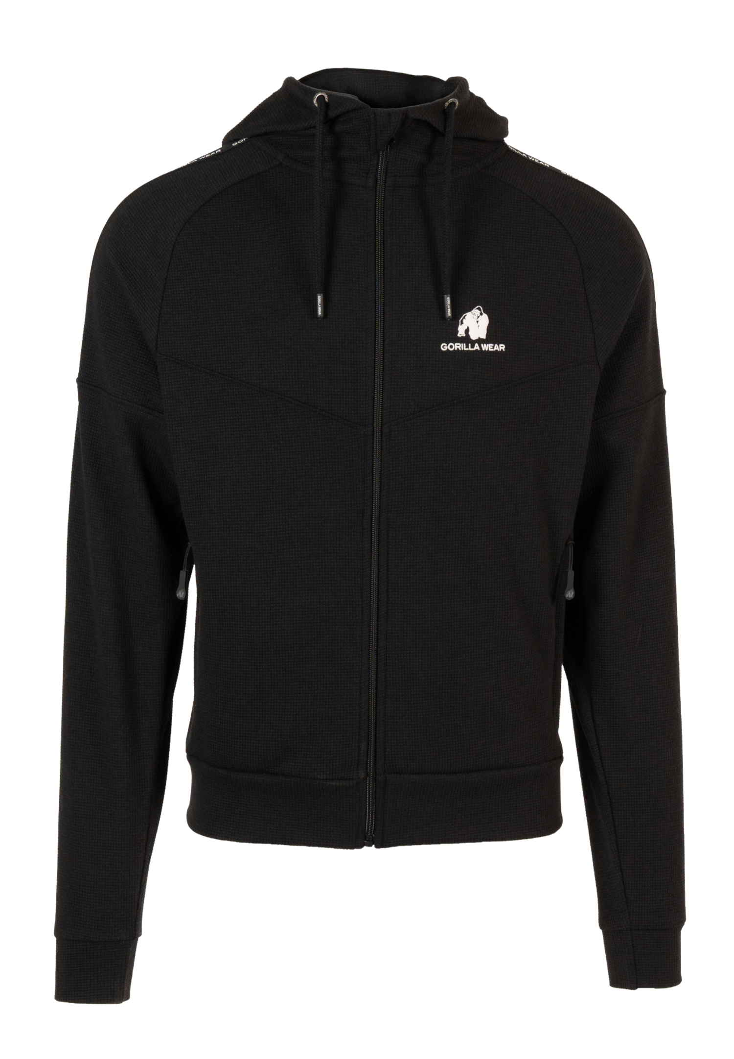 Harvey Hooded Track Jacket, black