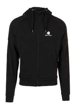 Harvey Hooded Track Jacket, black